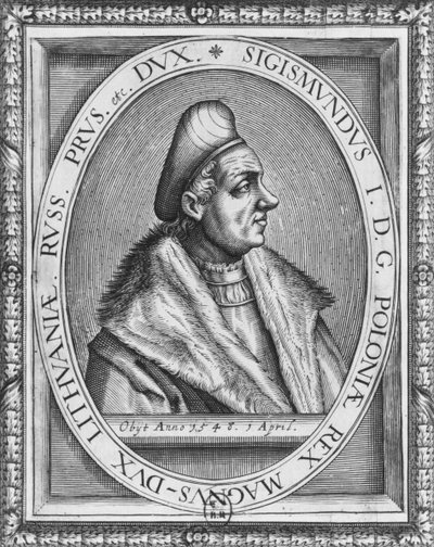 Sigismund I, King of Poland and Grand Duke of Lithuania by French School